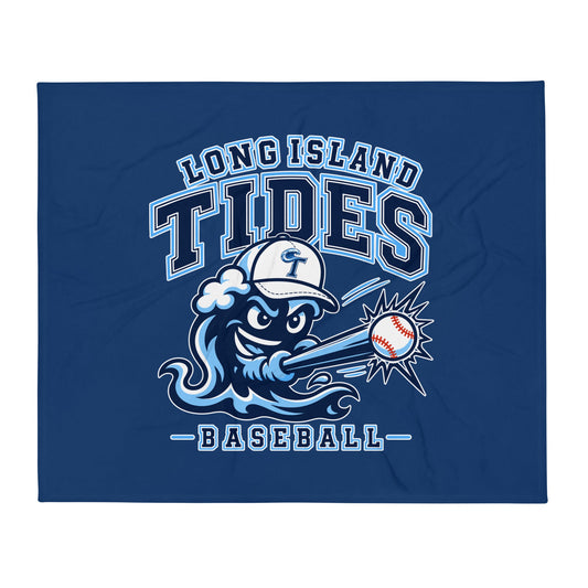 Throw Blanket | Long Island Tides Baseball | Valor Logo