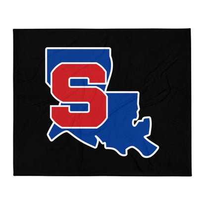 Throw Blanket | Louisiana Slam Baseball | Crest Logo