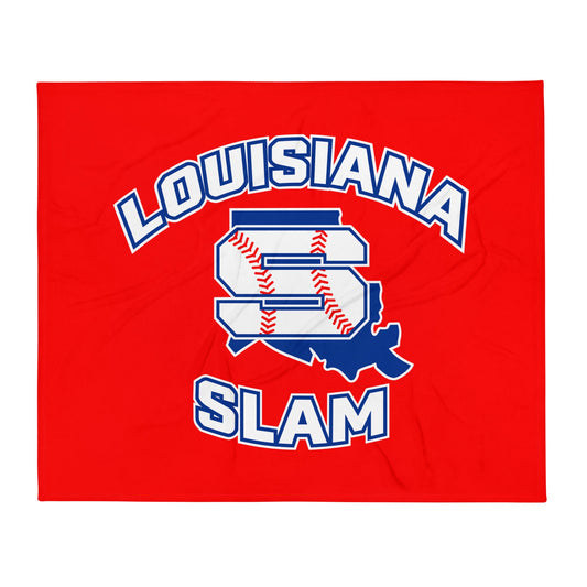 Throw Blanket | Louisiana Slam Baseball | Emblem Logo