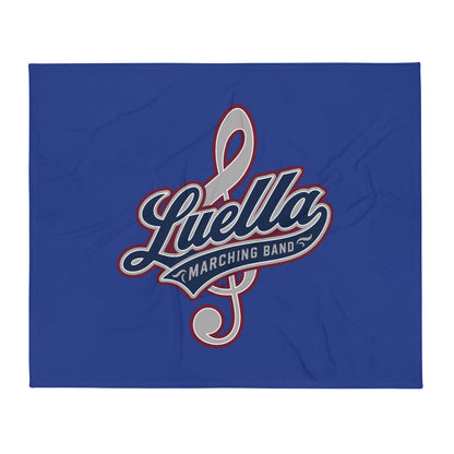 Throw Blanket | Luella High School Marching Band | Crest Logo