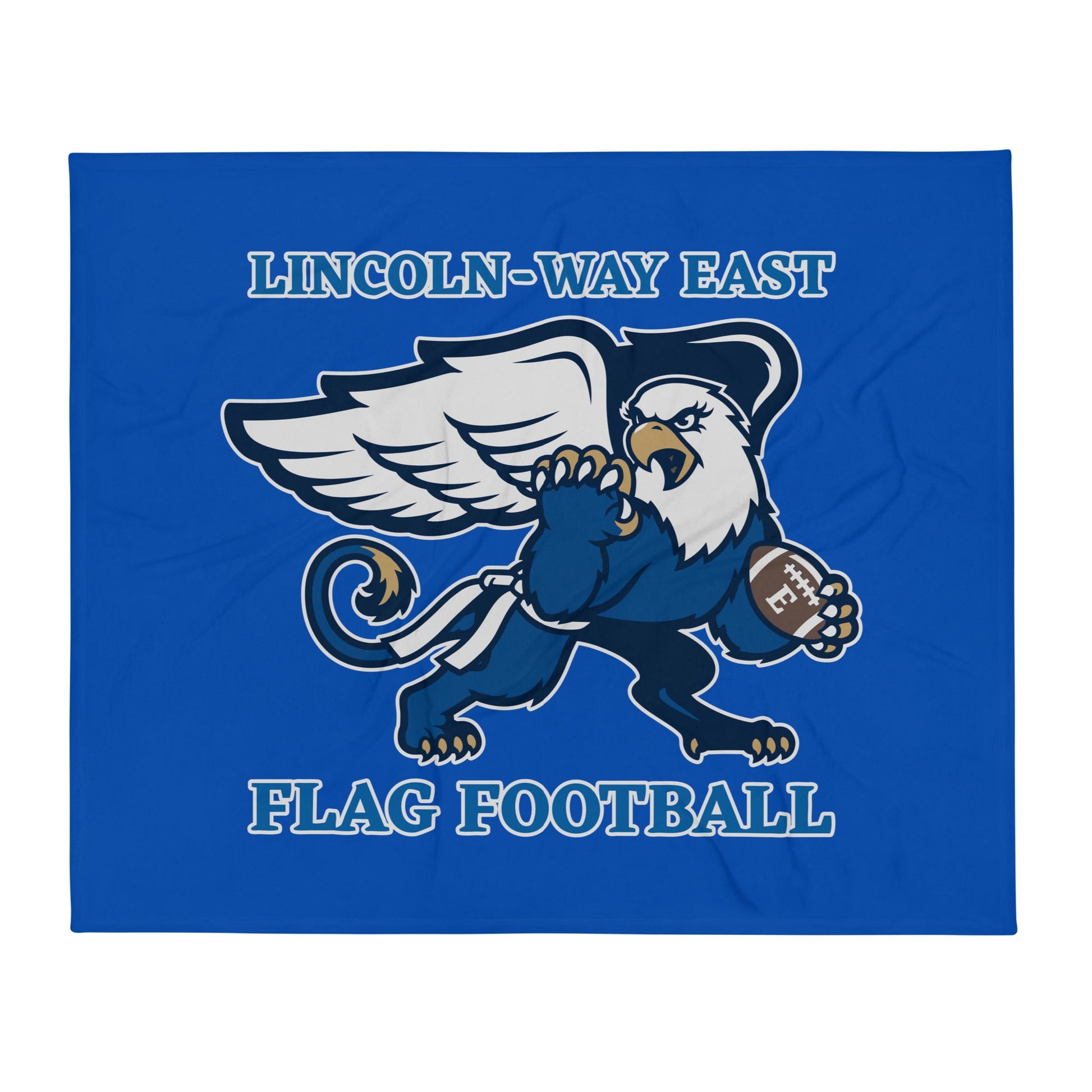 Throw Blanket | LWE Flag Football | Crest Logo