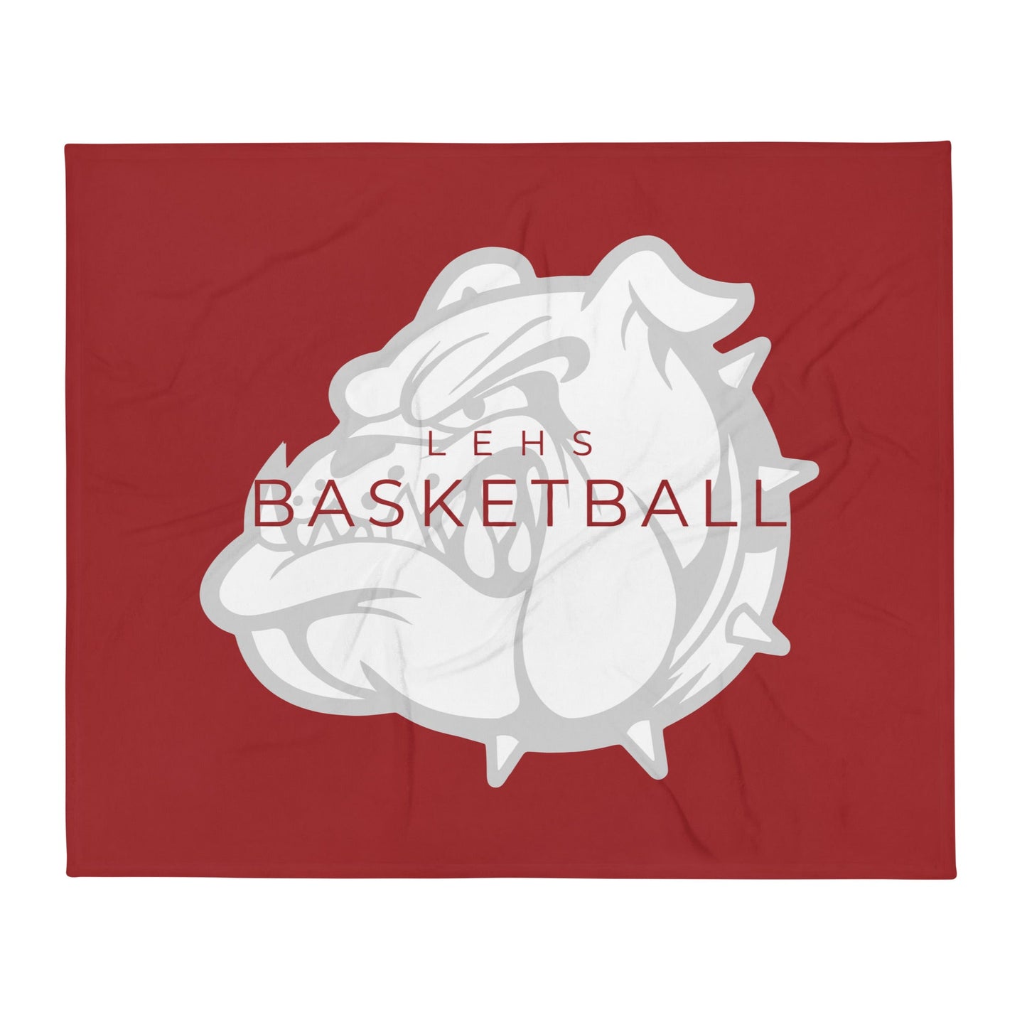 Throw Blanket | Lynn English Cheerleading | Bulldogs Basketball Logo