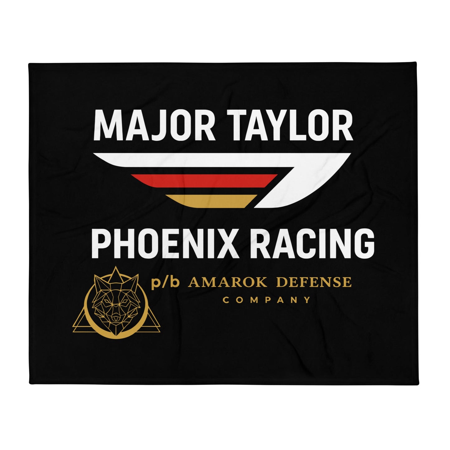 Throw Blanket | Major Taylor Phoenix Racing p/b Amarok Defense Company