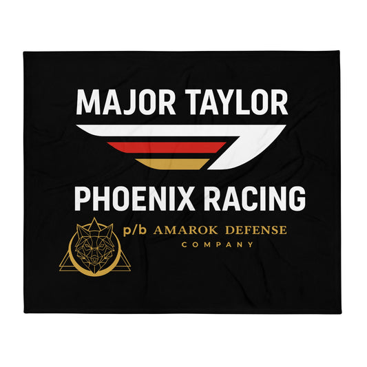 Throw Blanket | Major Taylor Phoenix Racing p/b Amarok Defense Company