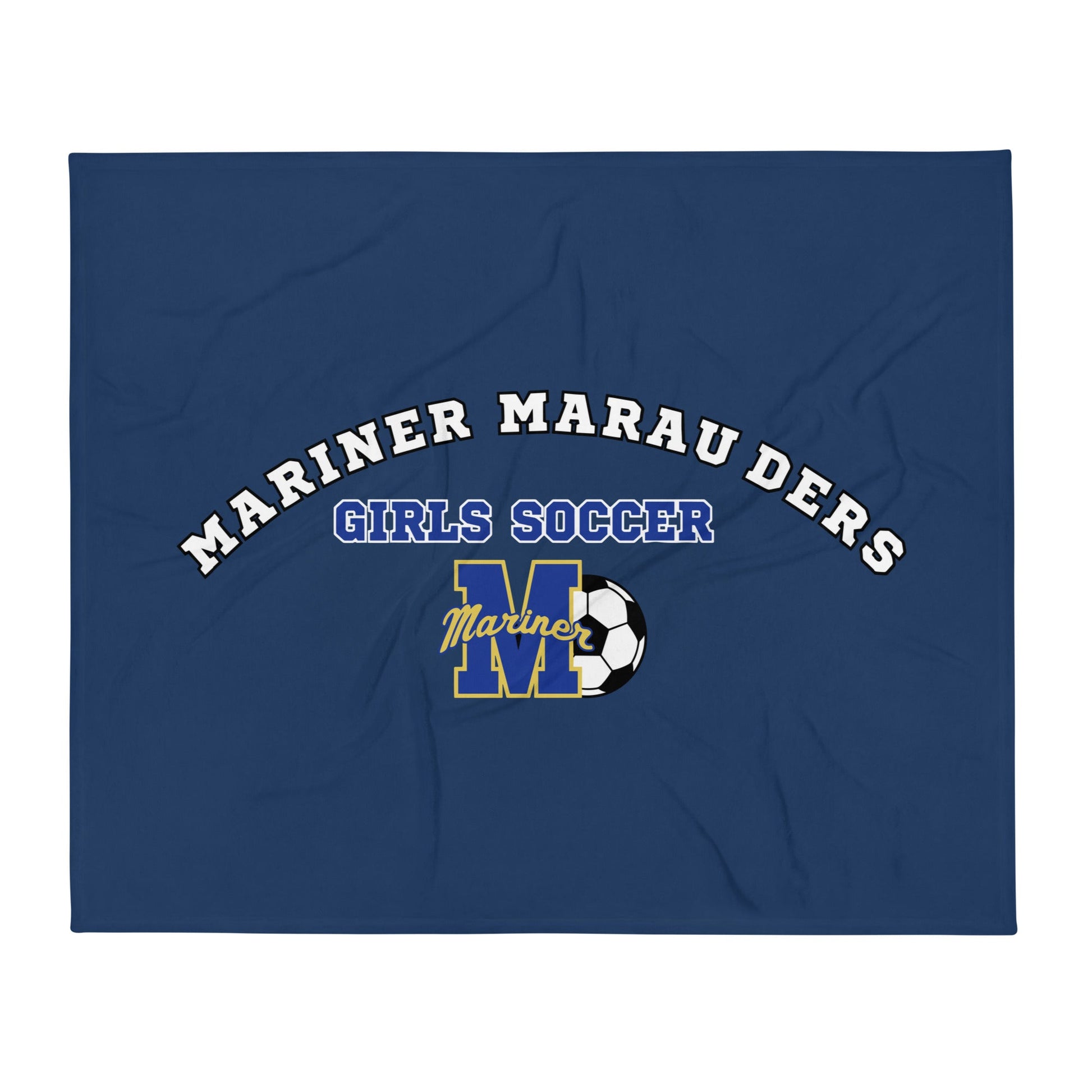 Throw Blanket | Mariner girls soccer | Crest Logo