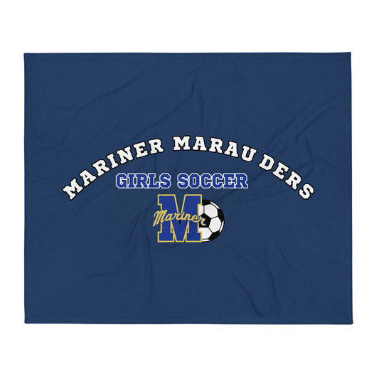 Throw Blanket | Mariner girls soccer | Crest Logo
