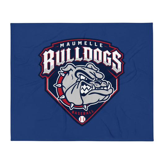 Throw Blanket | Maumelle Bulldogs 2035 | Shield Logo