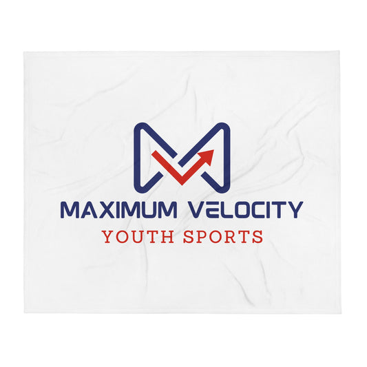 Throw Blanket | Maximum Velocity Youth Sports | Emblem Logo