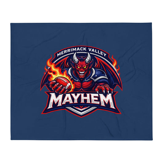 Throw Blanket | Merrimack Valley Mayhem | Overlord Crest Logo