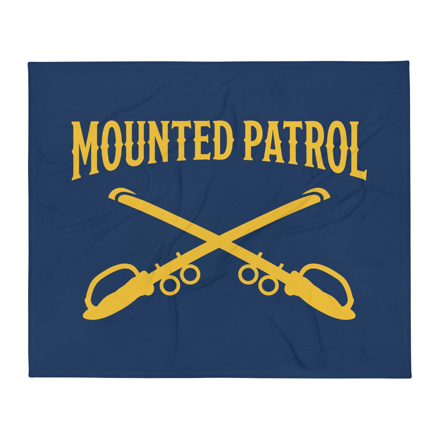 Throw Blanket | Metro Nashville Police Department Horse Mounted Patrol | Sabres Logo