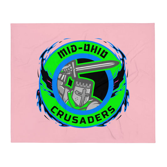 Throw Blanket | Mid Ohio Crusaders | Badge Logo