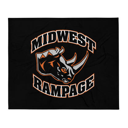 Throw Blanket | Midwest Rampage | Crest Logo