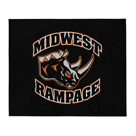 Throw Blanket | Midwest Rampage | Crest Logo