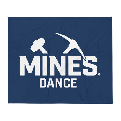 Throw Blanket | Mines Dance Team | Valor Logo