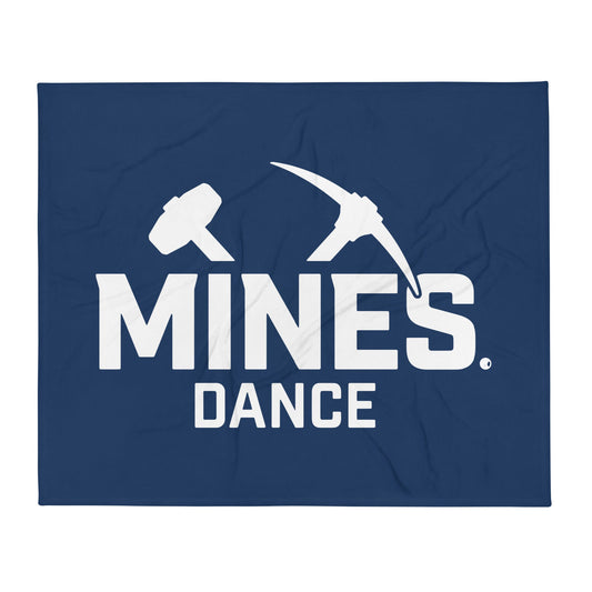 Throw Blanket | Mines Dance Team | Valor Logo