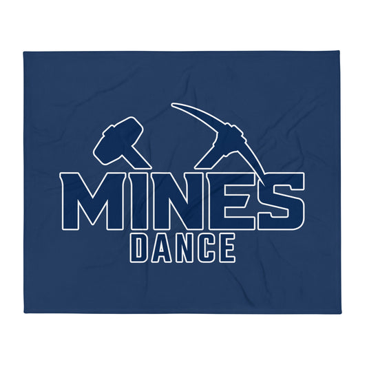 Throw Blanket | Mines Dance Team | Vanguard Logo