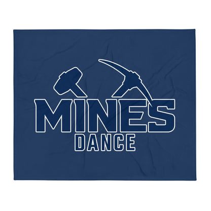 Throw Blanket | Mines Dance Team | Vanguard Logo