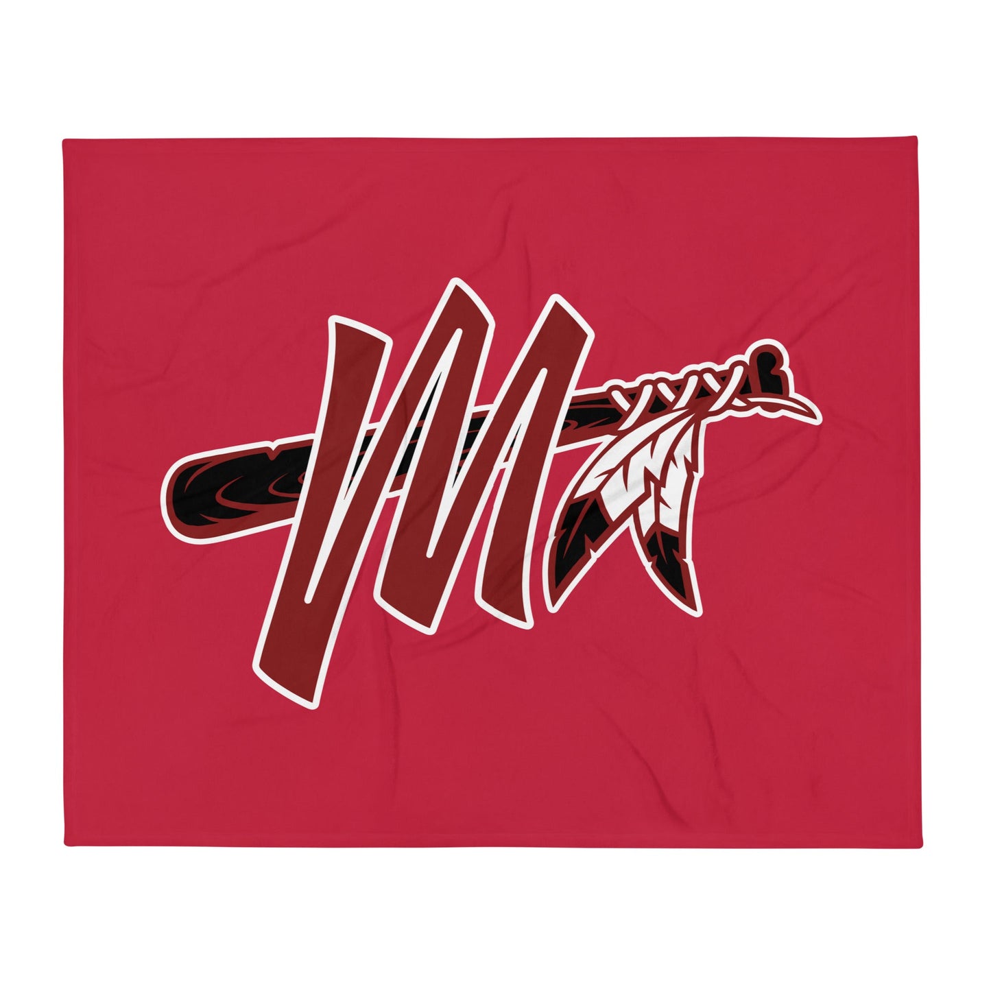 Throw Blanket | Mohawks | M - Mark Logo