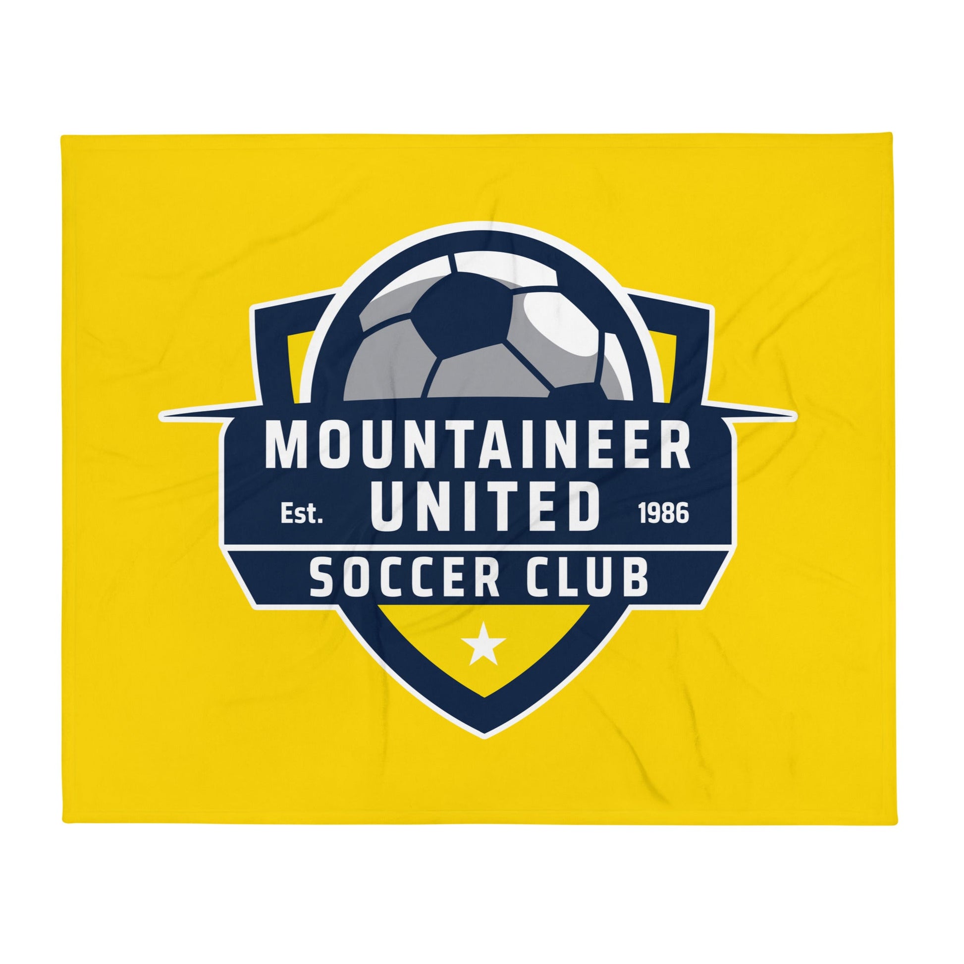 Throw Blanket | Mountaineer United Soccer Club | Alpine Crest Logo