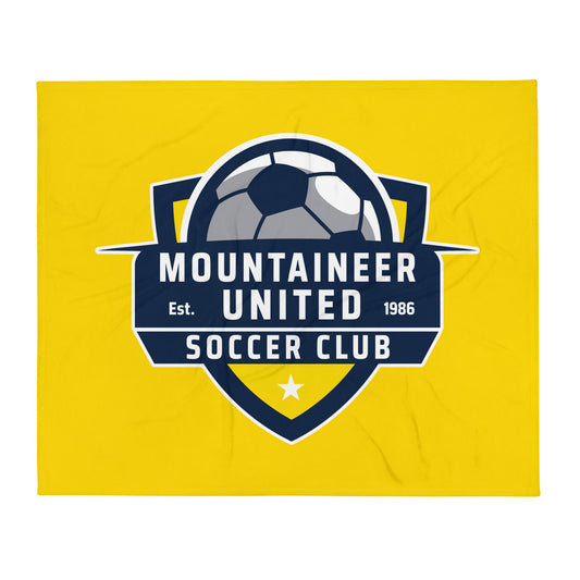 Throw Blanket | Mountaineer United Soccer Club | Alpine Crest Logo