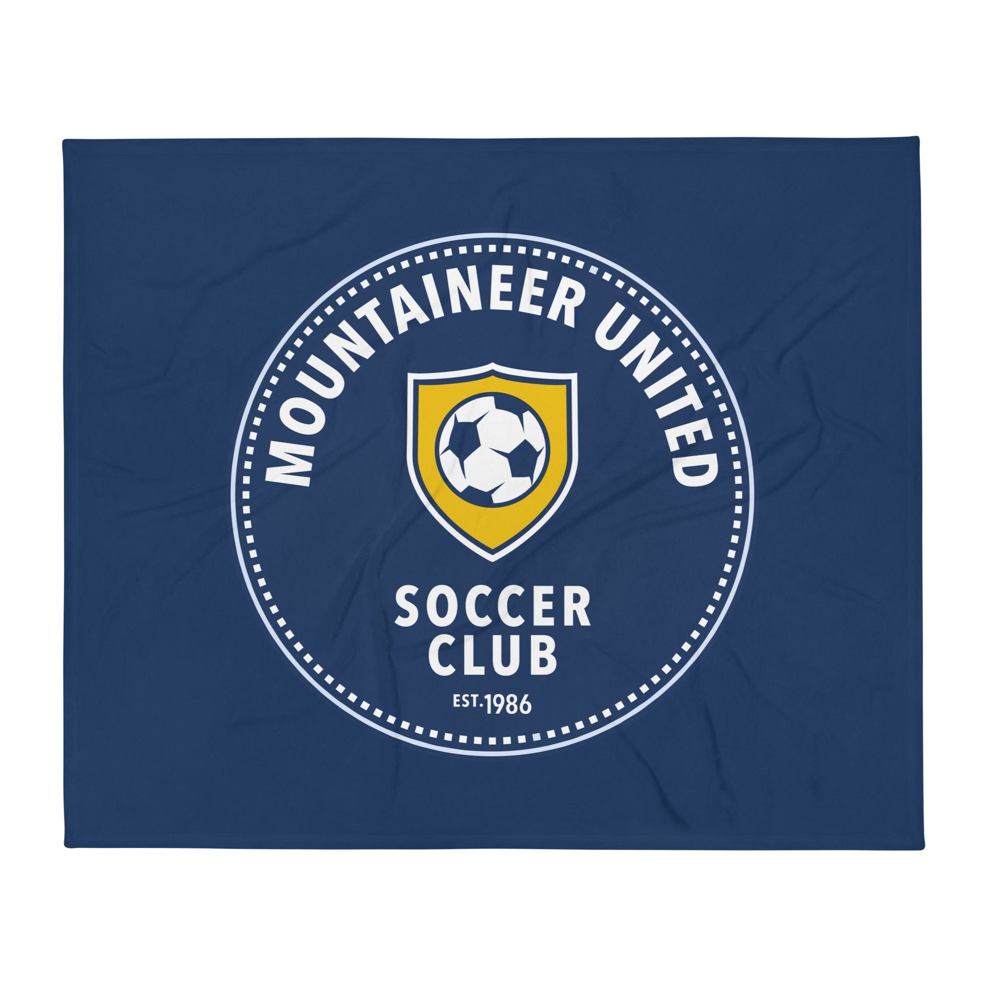 Throw Blanket | Mountaineer United Soccer Club | Badge Logo