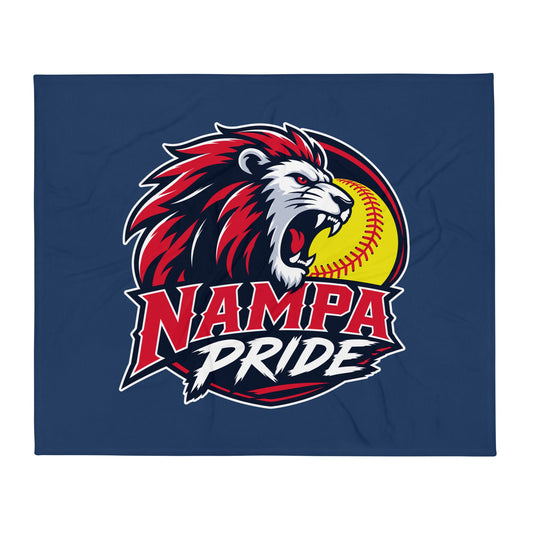 Throw Blanket | Nampa Pride | Lion Crest Logo