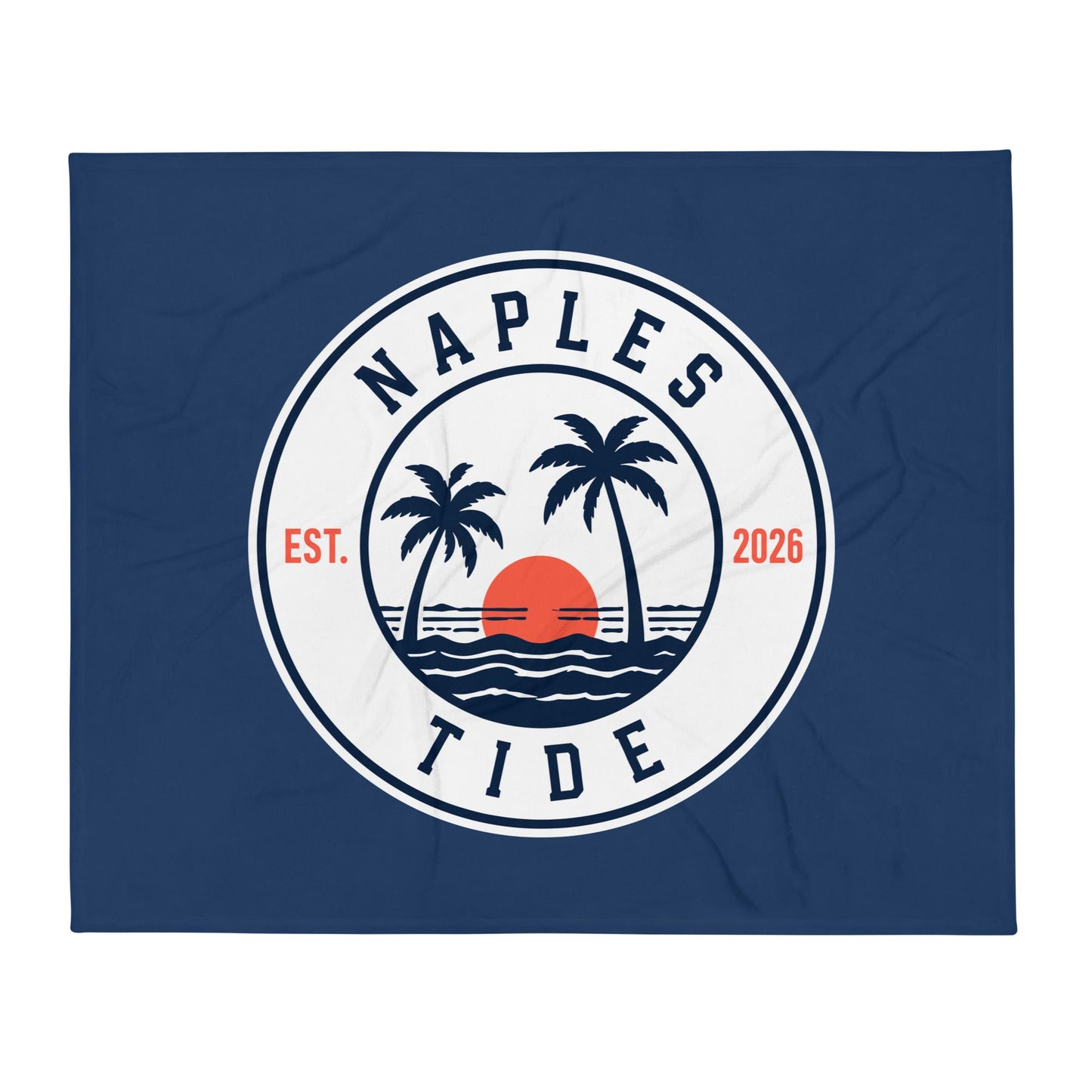 Throw Blanket | Naples Tide | Badge Logo