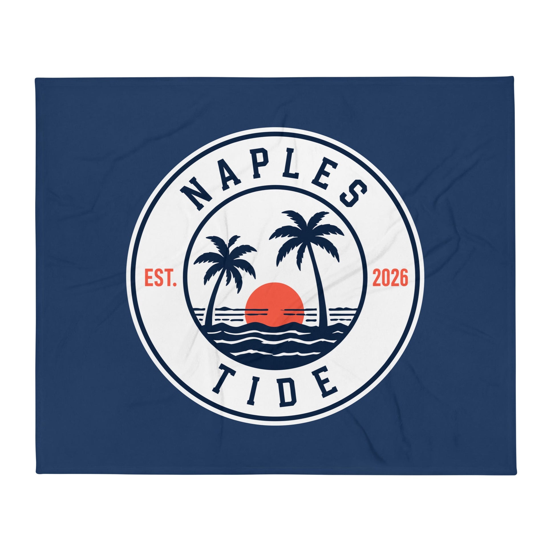 Throw Blanket | Naples Tide | Badge Logo