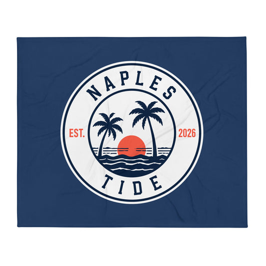 Throw Blanket | Naples Tide | Badge Logo