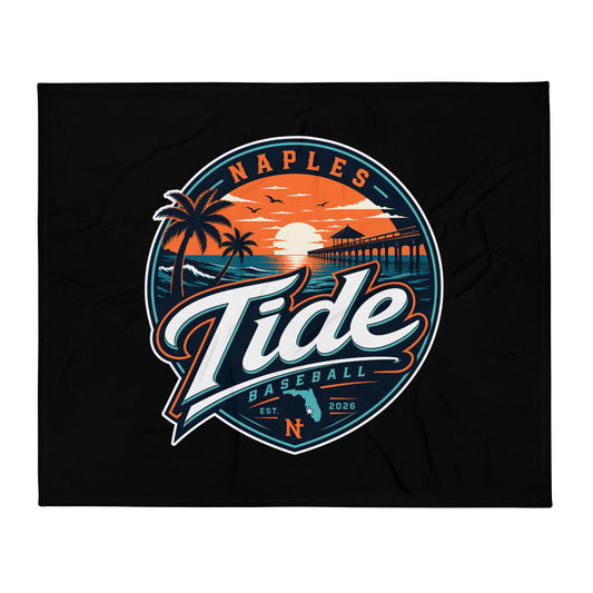 Throw Blanket | Naples Tide | Enblem Logo