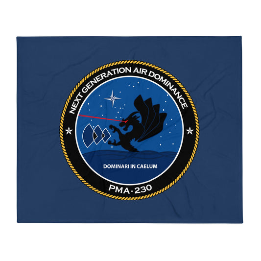 Throw Blanket | Next Generation Air Dominance | Badge Logo