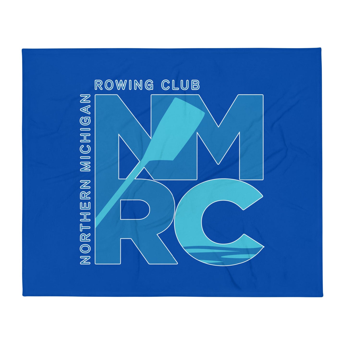 Throw Blanket | Northern Michigan Rowing | Modern Script Logo