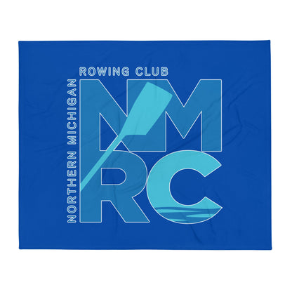 Throw Blanket | Northern Michigan Rowing | Modern Script Logo