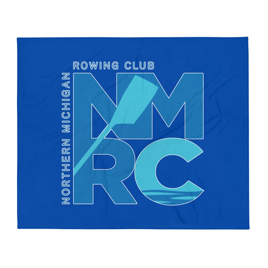 Throw Blanket | Northern Michigan Rowing | Modern Script Logo