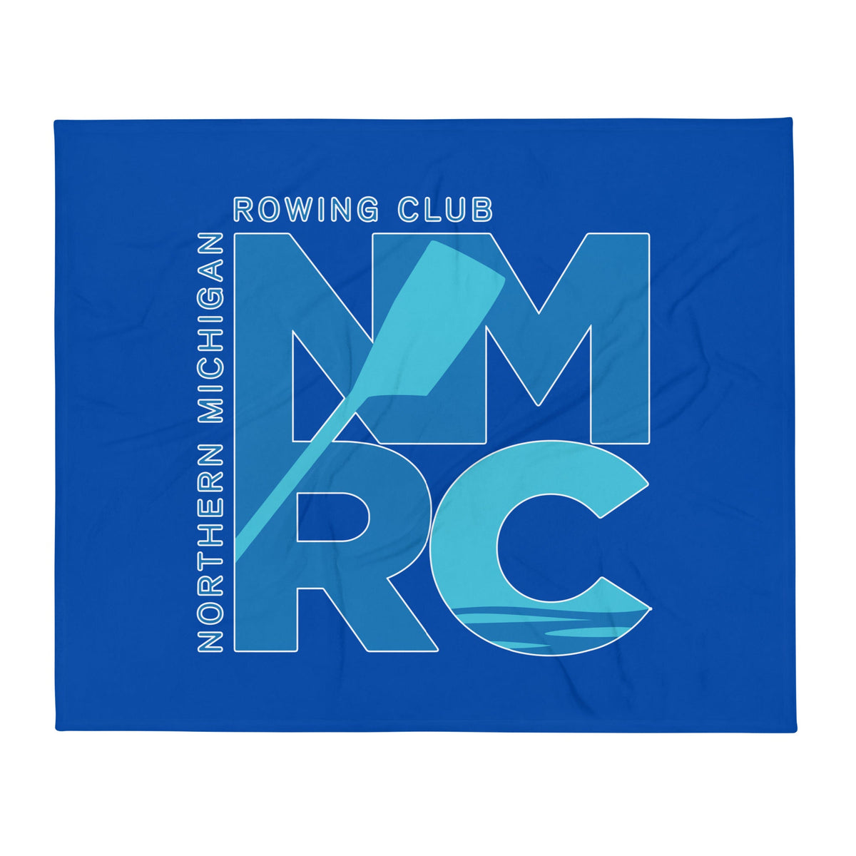 Throw Blanket | Northern Michigan Rowing | Modern Script Logo