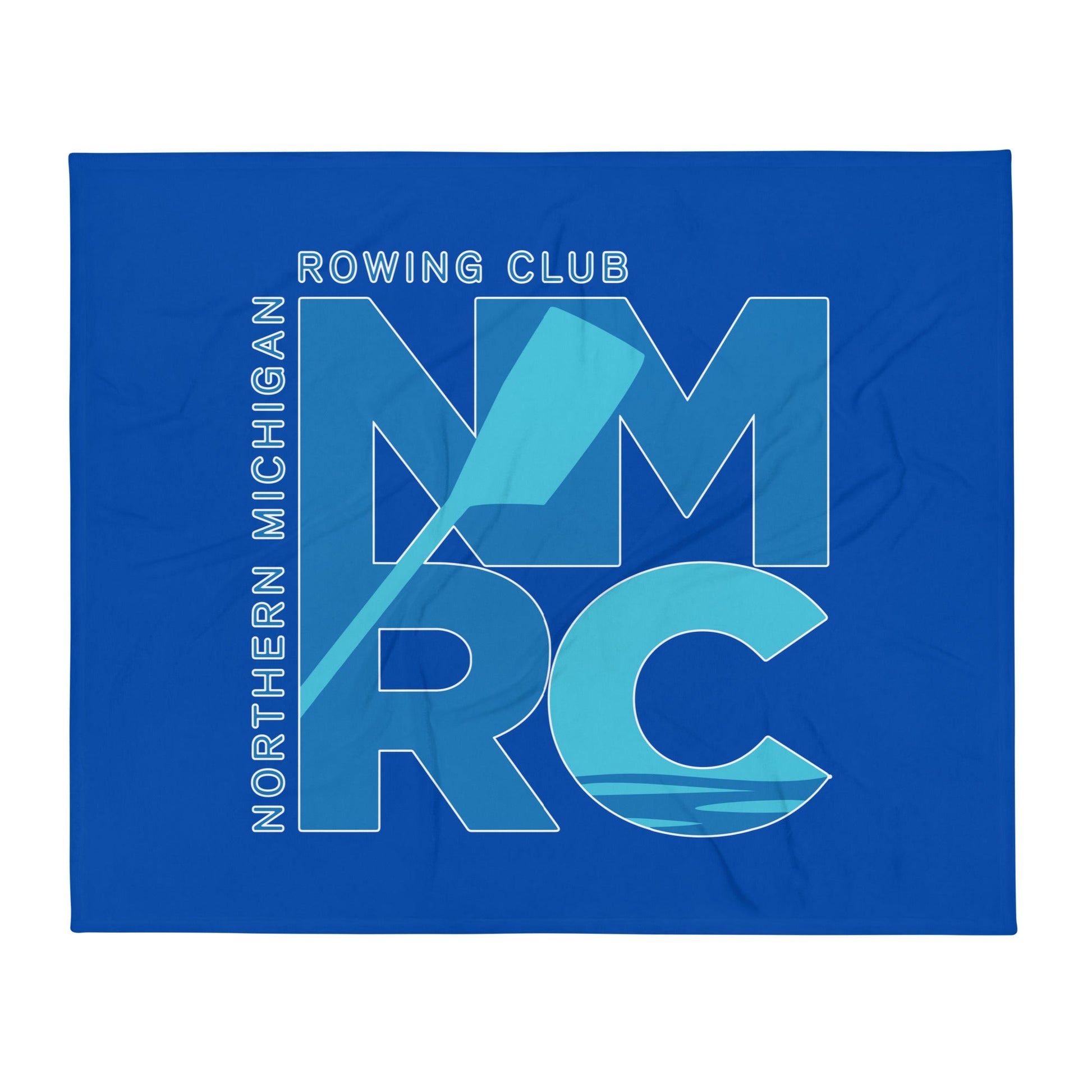 Throw Blanket | Northern Michigan Rowing | Modern Script Logo