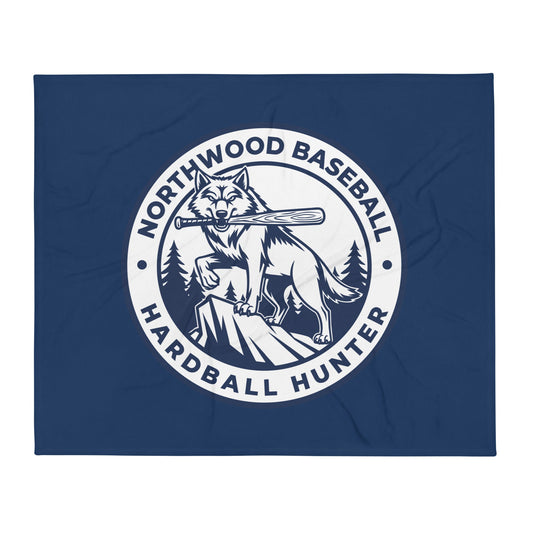 Throw Blanket | Northwood High School Baseball | Badge Logo