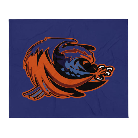 Throw Blanket | Offutt AFB Warhawks | Mascot Logo