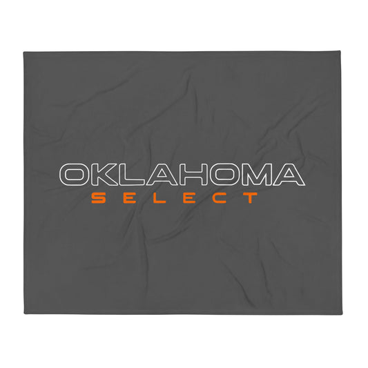 Throw Blanket | Oklahoma Select Ball | Modern Script Logo