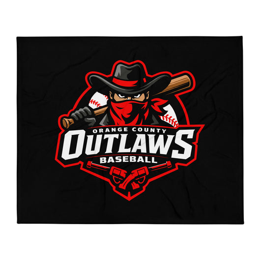Throw Blanket | Orange County Outlaws | Emblem Logo