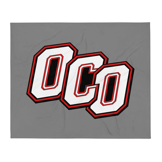 Throw Blanket | Orange County Outlaws | OCO Lettermark Logo