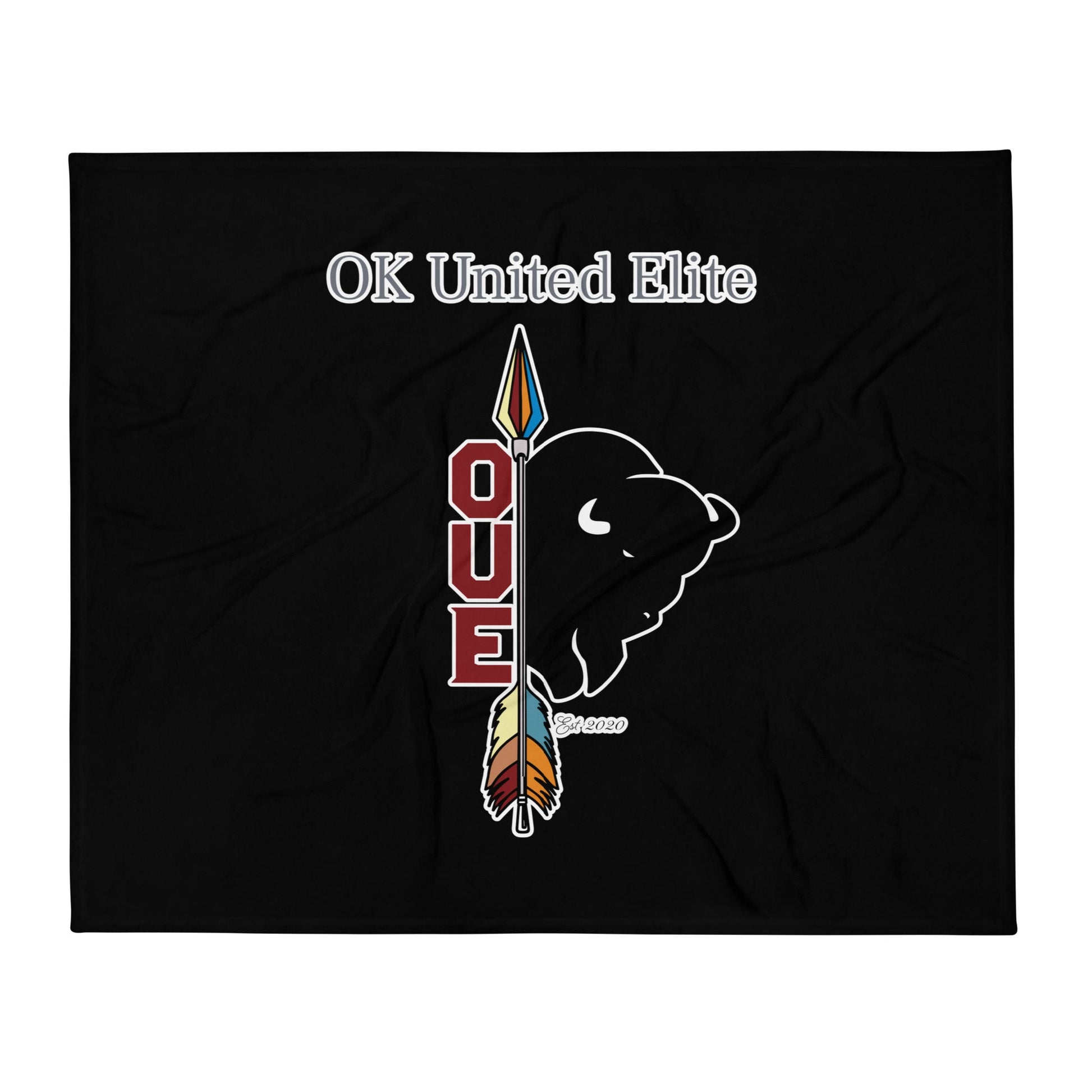 Throw Blanket | OUE | Emblem Logo