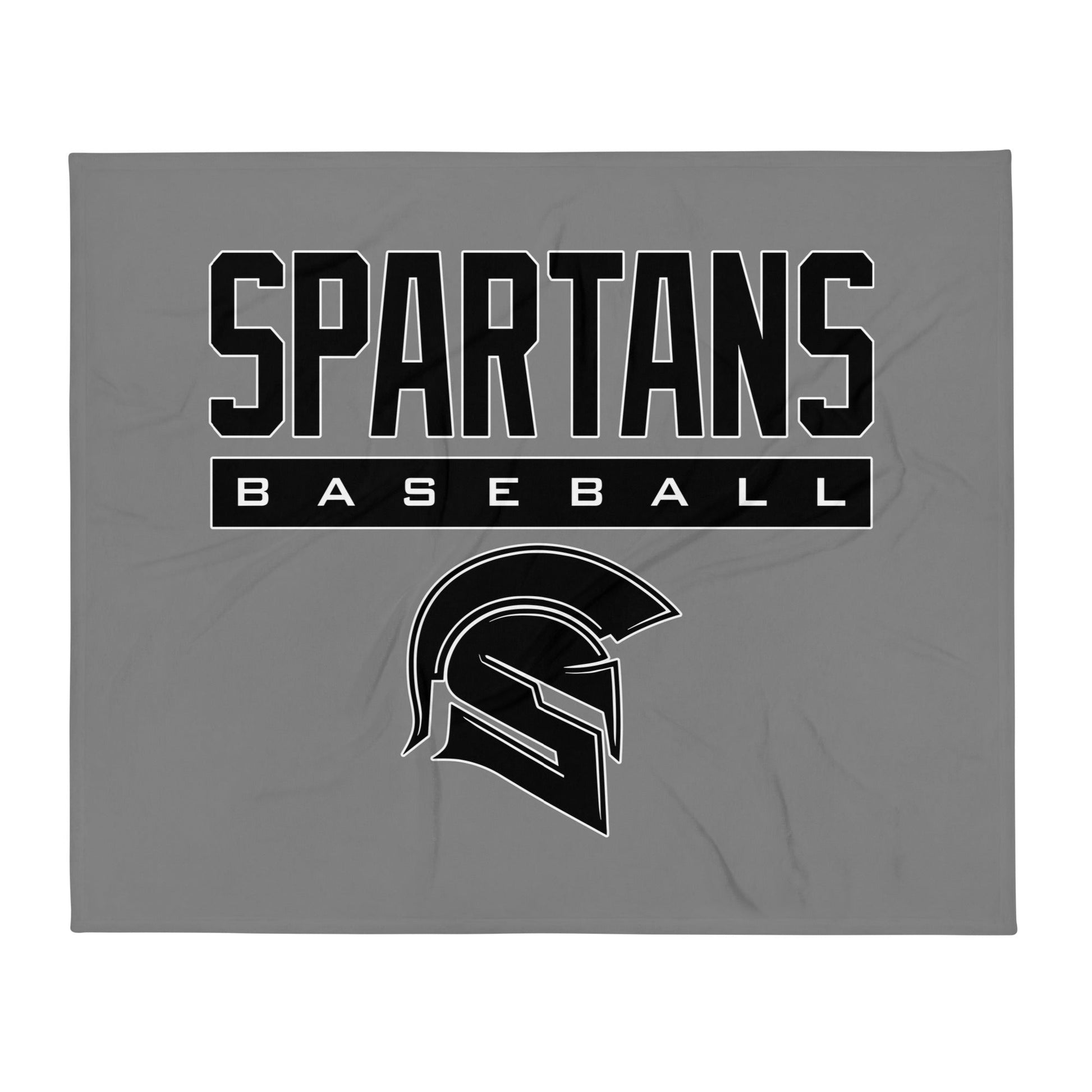 Throw Blanket | Owings Mills Spartans Baseball | Crest Logo