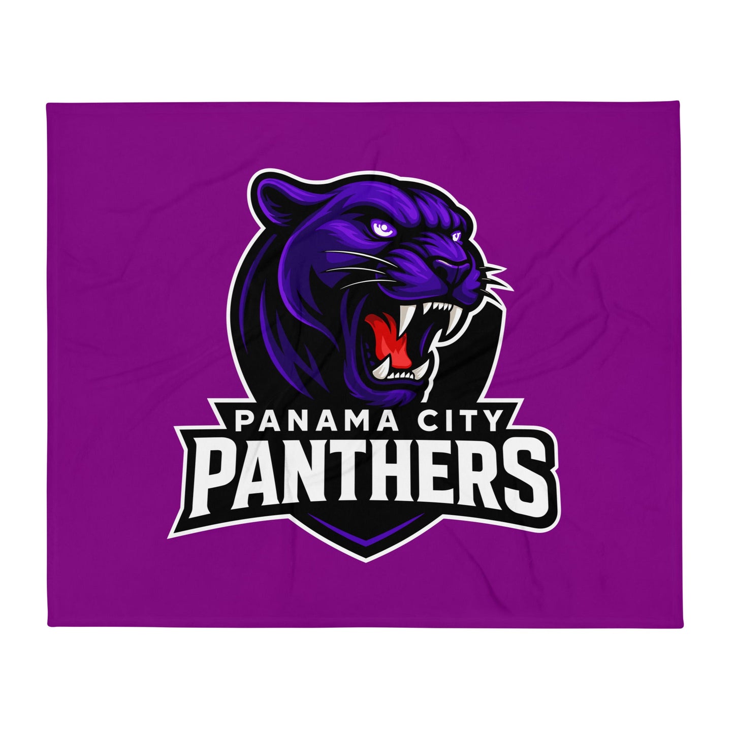 Throw Blanket | Panama City Panthers | Mascot Logo