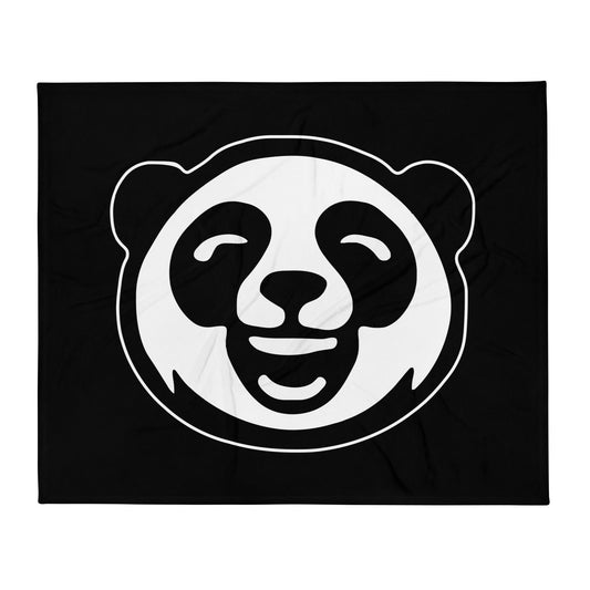 Throw Blanket | Panda Lacrosse Club | Mascot Logo