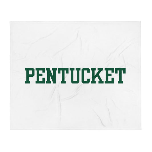 Throw Blanket | Pentucket Youth Football and Cheer | Script Logo