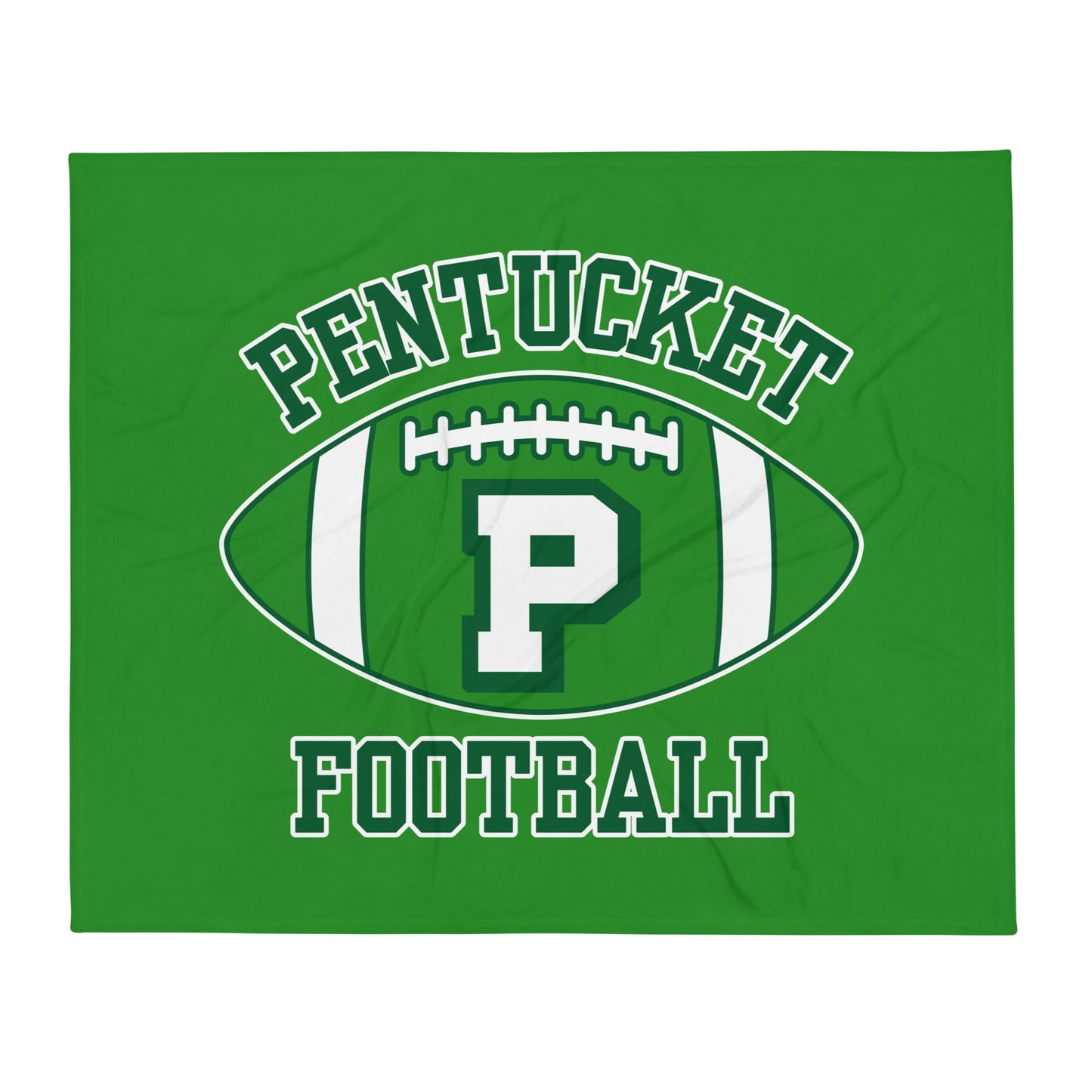 Throw Blanket | Pentucket Youth Football and Cheer | Varsity Badge Logo