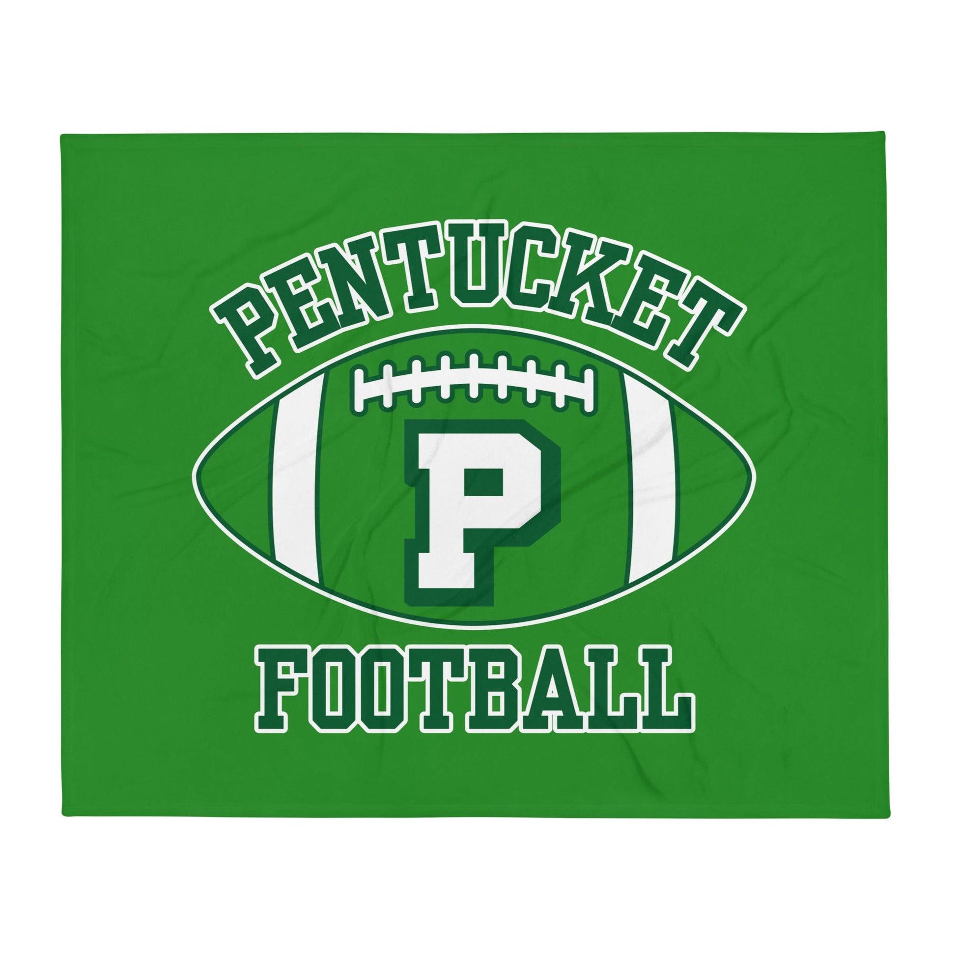 Throw Blanket | Pentucket Youth Football and Cheer | Varsity Badge Logo