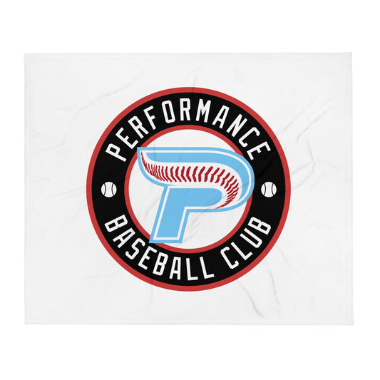 Throw Blanket | Performance Baseball Club | Alt Logo