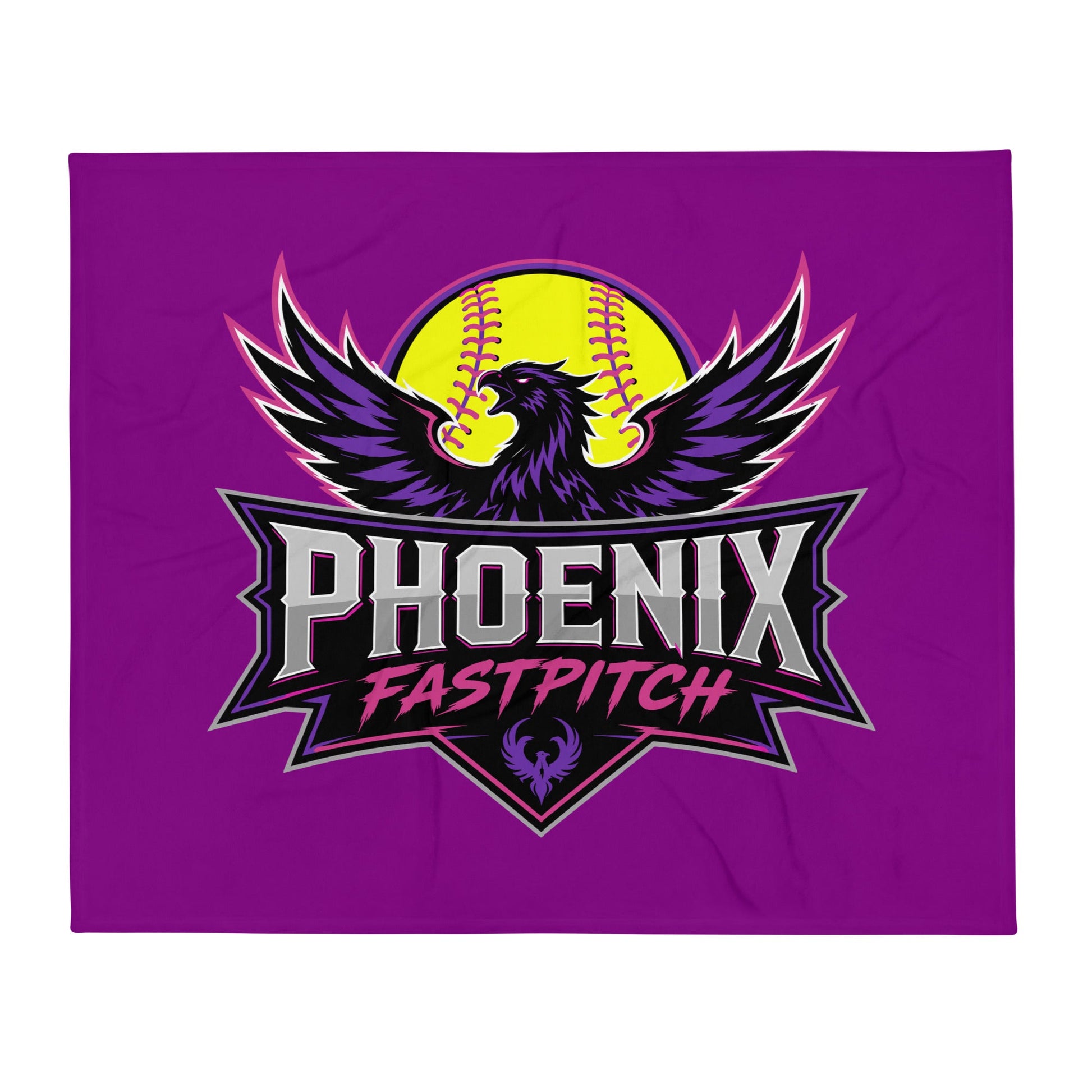 Throw Blanket | Phoenix Fastpitch | Emblem Logo